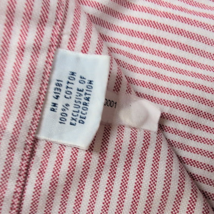 Chemise Ralph Lauren XXL Classic Fit Rayures Rouge Oxford Button Down Shirt