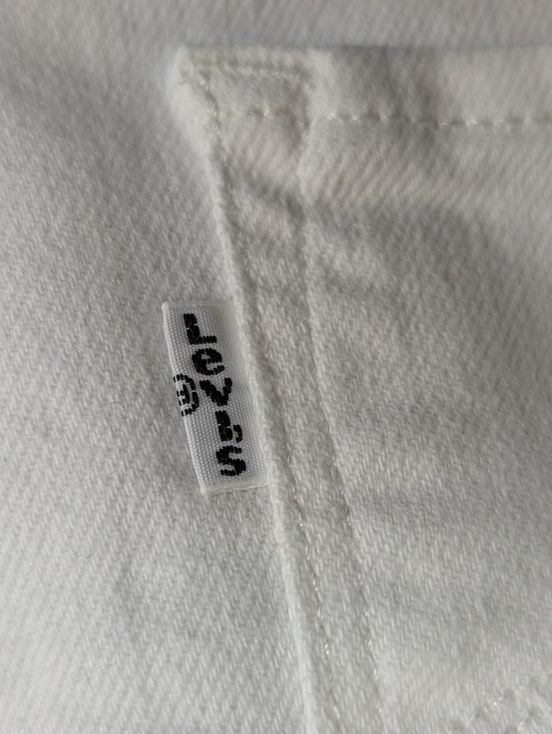 Jean Levi's 711 Skinny Femme Blanc Ultra Stretch Full White W30 L28 T42