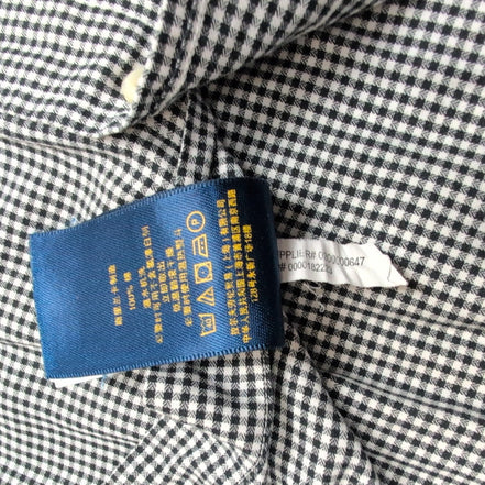 Chemise Polo Ralph Lauren L Noire Carreaux Slim Fit Textured Dobby Shirt