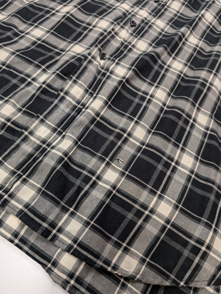 CHEMISE Ralph Lauren homme XXL TBE FLANELLE Noir Blanc défaut 🌑