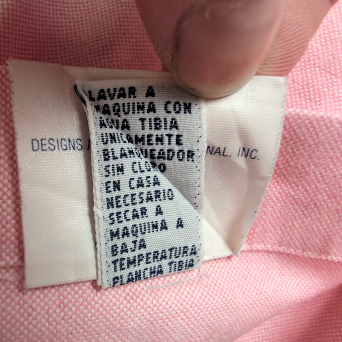 Chemise Ralph Lauren Yarmouth XL Rose Oxford Shirt Button Down Logo Marron