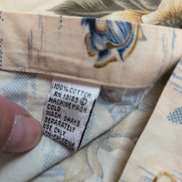 Chemise Hawaïenne Pierre Cardin XL Poissons Beige 100% Coton manches courtes