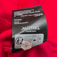 Haut Femme MONKI Taille L Rouge Manches Courtes Coton Neuf avec Étiquette