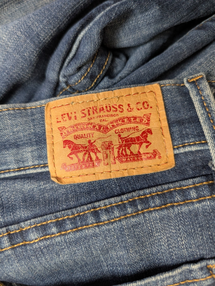 Jean Levi's 710 Super Skinny Femme Bleu Ultra Stretch W27 L30 T34/36