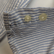 Chemise Ralph Lauren Femme Taille 10 Bleu Rayures Manches Longues Coton XXS XS