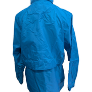 Veste Coupe-Vent Eddie Bauer Bleue Femme Taille M Blouson Outdoor avec Capuche