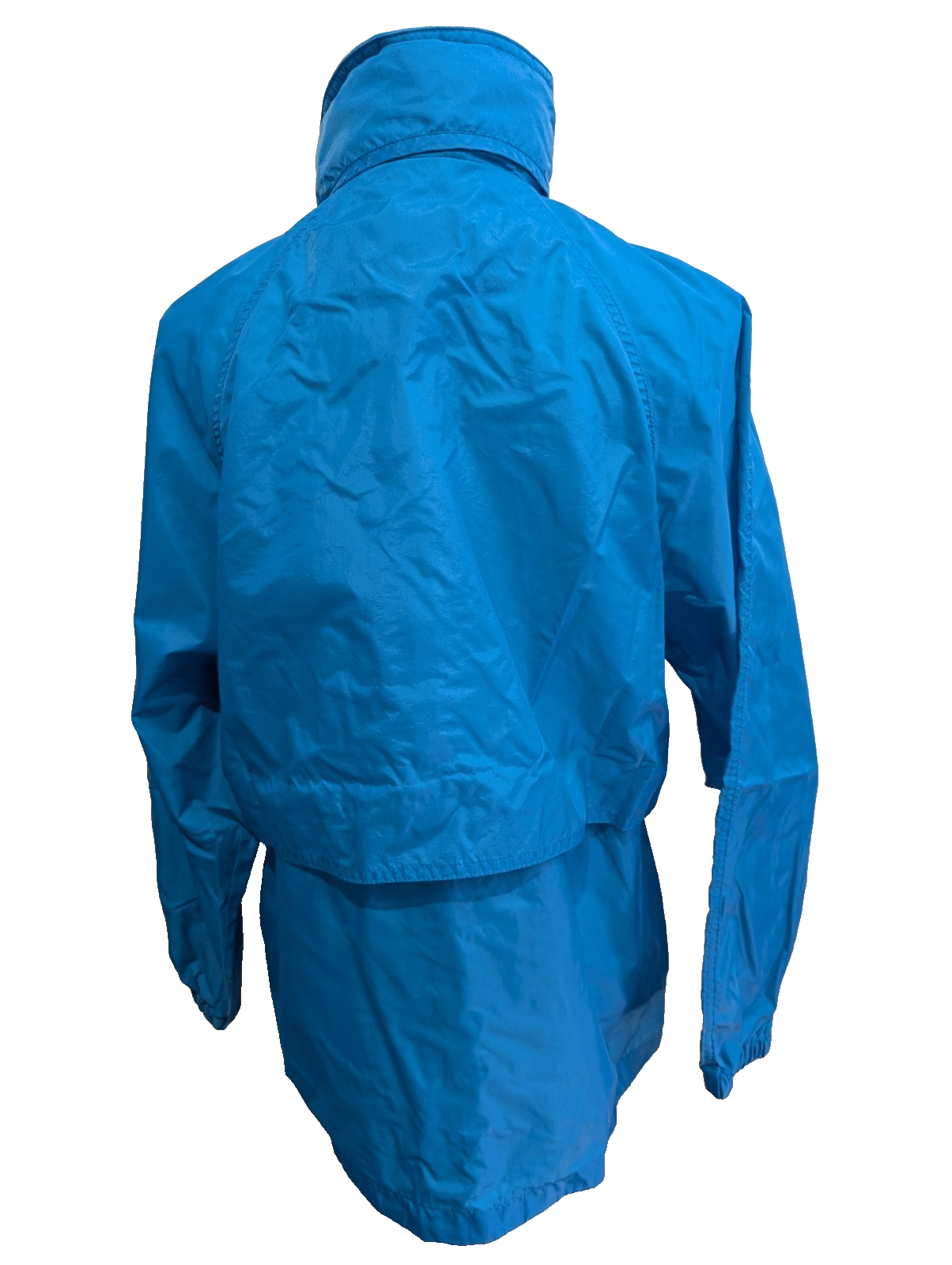 Veste Coupe-Vent Eddie Bauer Bleue Femme Taille M Blouson Outdoor avec Capuche