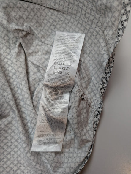 Chemise manches courtes Guess grise à motifs taille M Homme