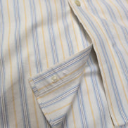 Chemise L.L. Bean Wrinkle Resistant à Rayures Bleu & Beige 1 poche Taille L