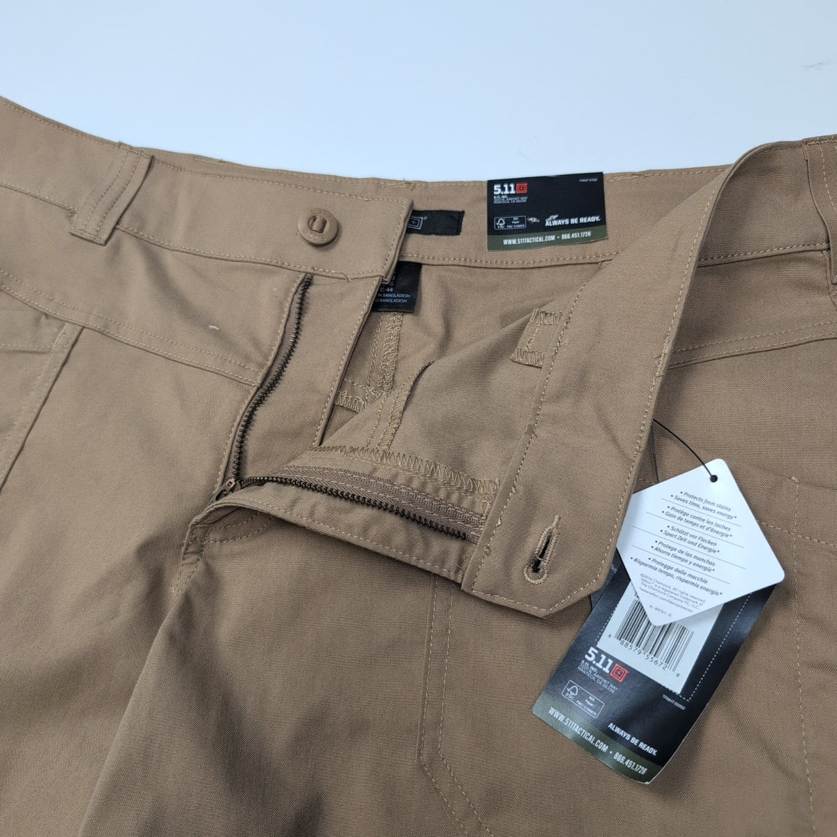 Short Femme 5.11 Tactical Teflon Stretch Marron Taille 46 Neuf 6 Poches