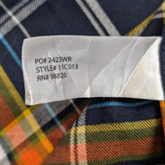 Chemise Flanelle Stretch US POLO ASSN S Coton Tartan Bleu Vert Casual |280S