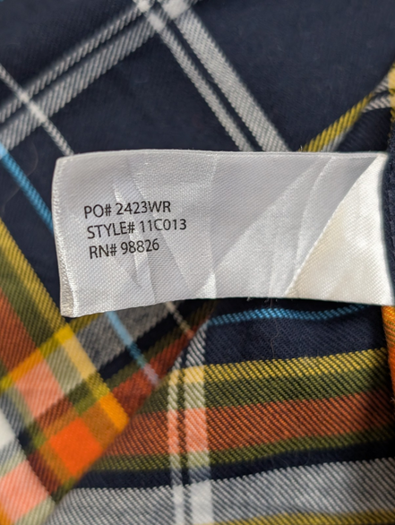 Chemise Flanelle Stretch US POLO ASSN S Coton Tartan Bleu Vert Casual |280S