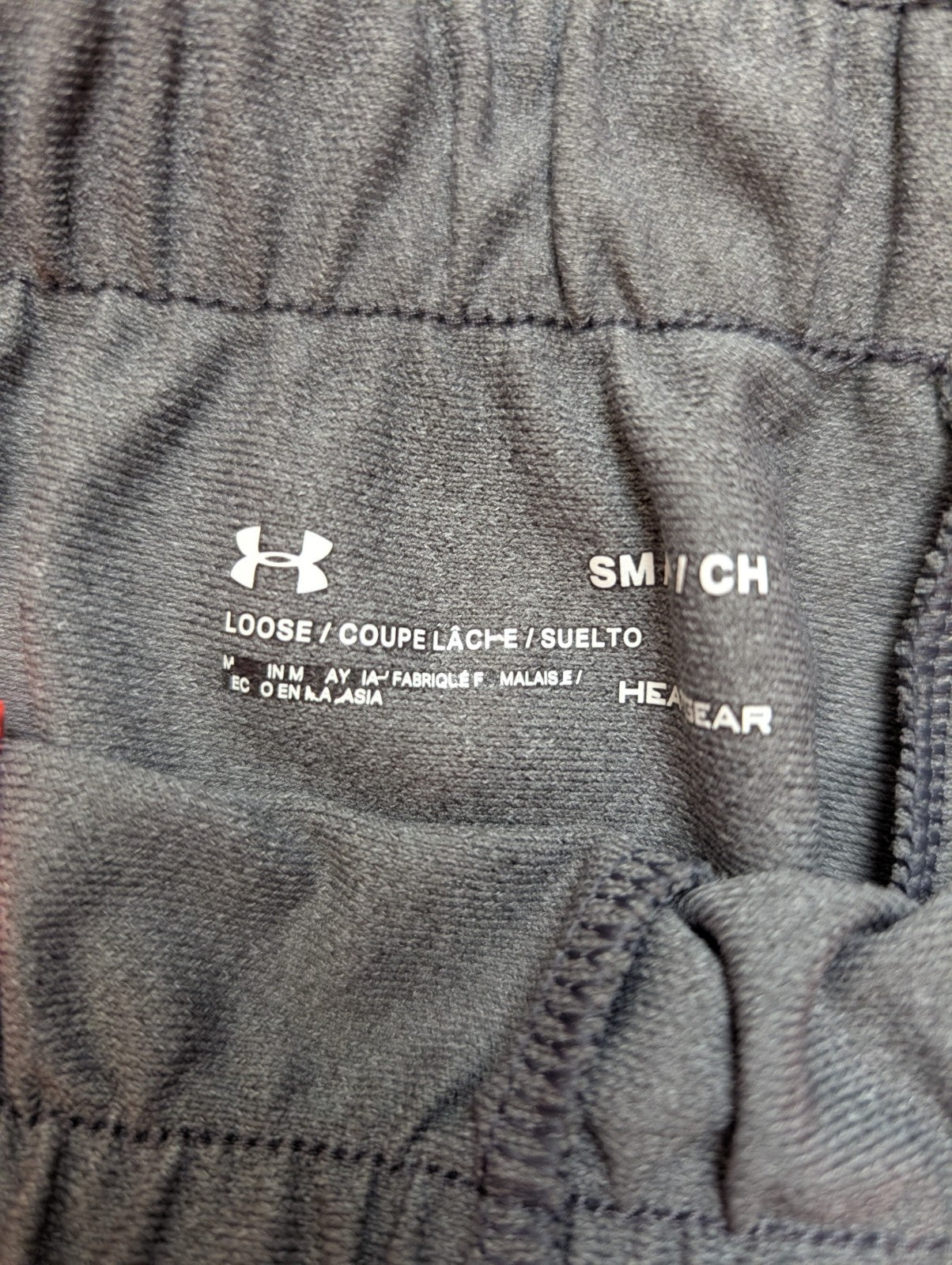 Short Under Armour HeatGear Gris & Orange Fluo - Femme Taille S