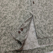Chemise hawaïenne L.L.Bean vert kaki manches courtes taille L #666 hawaienne