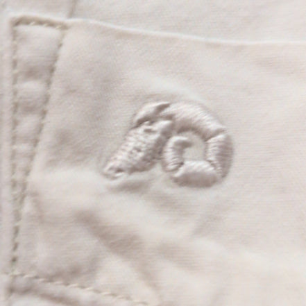 Chemise Pendleton L Blanc Cassé Coton Logo Brodé Une Poche Rare