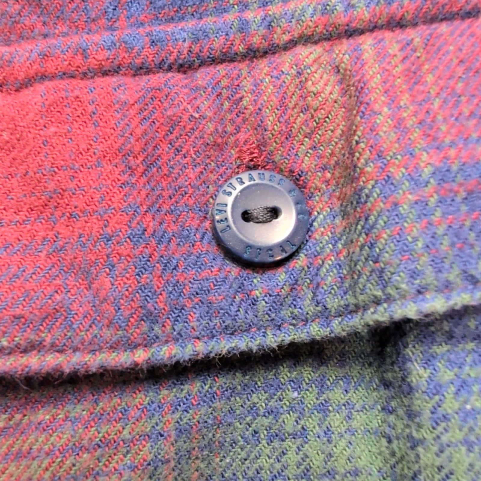 Chemise Levi's en flanelle épaisse chaude à carreaux coupe relaxed Taille L