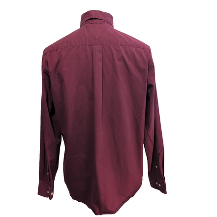 Chemise Tommy Hilfiger Bordeaux Manches Longues 1 Poche - Taille M