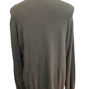 Pull L.L. Bean vintage col roulé coton et cachemire vert foncé homme taille XL