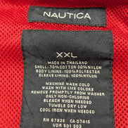 NAUTICA Veste Imperméable Coupe-Vent XXL Rouge Logo Brodé | 315BSR
