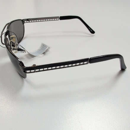 Lunettes de soleil Y2K Branche semi large Métal Perforé Rectangulaire