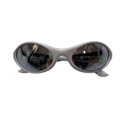Lunettes de soleil de style Ovale Gris Argenté KAKIKO Y2K