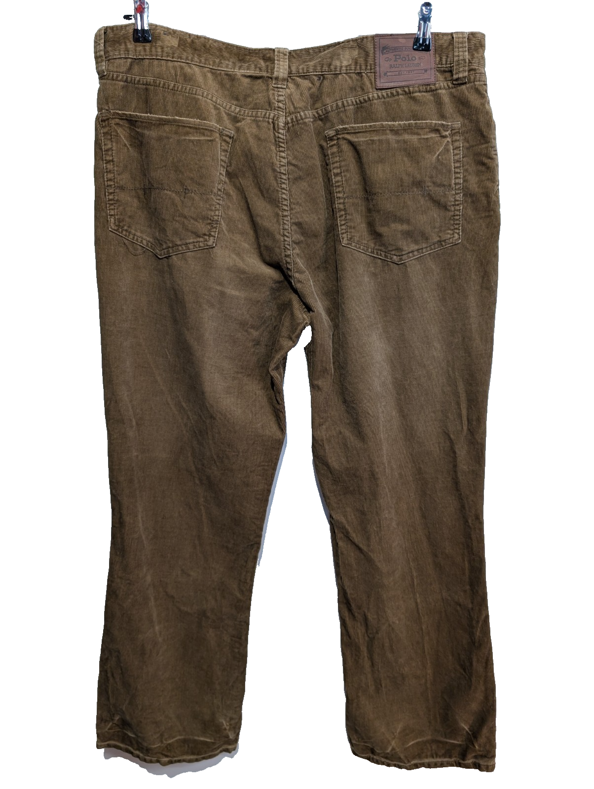 Pantalon Velours Côtelé Polo Ralph Lauren W38 L28 Beige Homme Vintage Jean