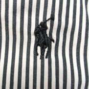 Chemise Ralph Lauren XXL Rayures Noir Blanc Logo Noir Button Down Shirt Coton