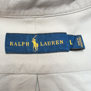 Chemise Ralph Lauren L Grise Logo Bleu Ciel Manches Longues