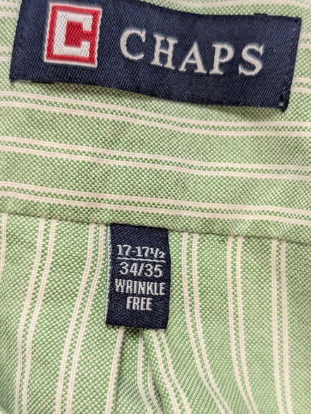 Chemise Chaps verte à rayures taille XXL #234msch