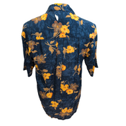 Chemise Hawaïenne Manches Courtes Coldwater Creek Rayonne USA Floral S