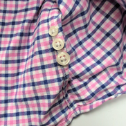 Chemise Ralph Lauren L Rose Carreaux Bleus Oxford Button Down Logo Marron