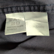 Chemise YVES SAINT LAURENT XL Bleu Marine Unie Logo Brodé Manches Courtes