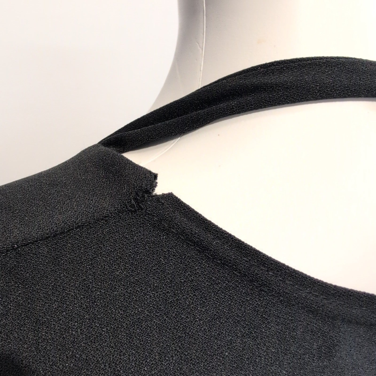 Haut Femme SELECT Taille 38 Noir Manches Longues Col Croisé Dos Nu