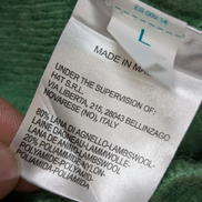 Pull SERGIO TACCHINI Col Roulé 80% Laine d'Agneau Vert Pomme Femme Taille L