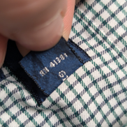 Chemise Ralph Lauren vert petits carreaux manches longues taille XL #2813