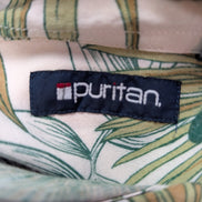 Chemise hawaïenne Puritan feuilles manches courtes taille L