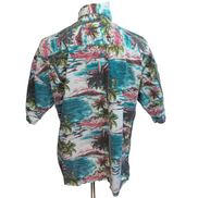 Chemise Hawaïenne Ocean Pacific M Coton Palmiers Tropical manches courtes