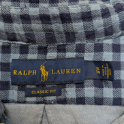 Chemise Polo Ralph Lauren Shirt XL Flanelle Doublée Carreaux Bleu Classic Fit BD