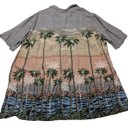 Chemise hawaïenne Batik Bay manches courtes palmiers taille XL