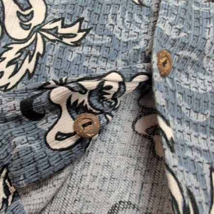 Chemise Hawaïenne Toes On The Nose Bleu Motif Floral XL