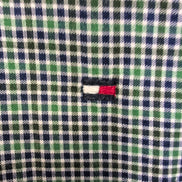 Chemise Tommy Hilfiger Verte À Petits Carreaux Regular Fit Taille XXL