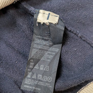 Gilet Boutonné Tommy Hilfiger Bleu Marine & Blanc Logo Brodé - Taille M