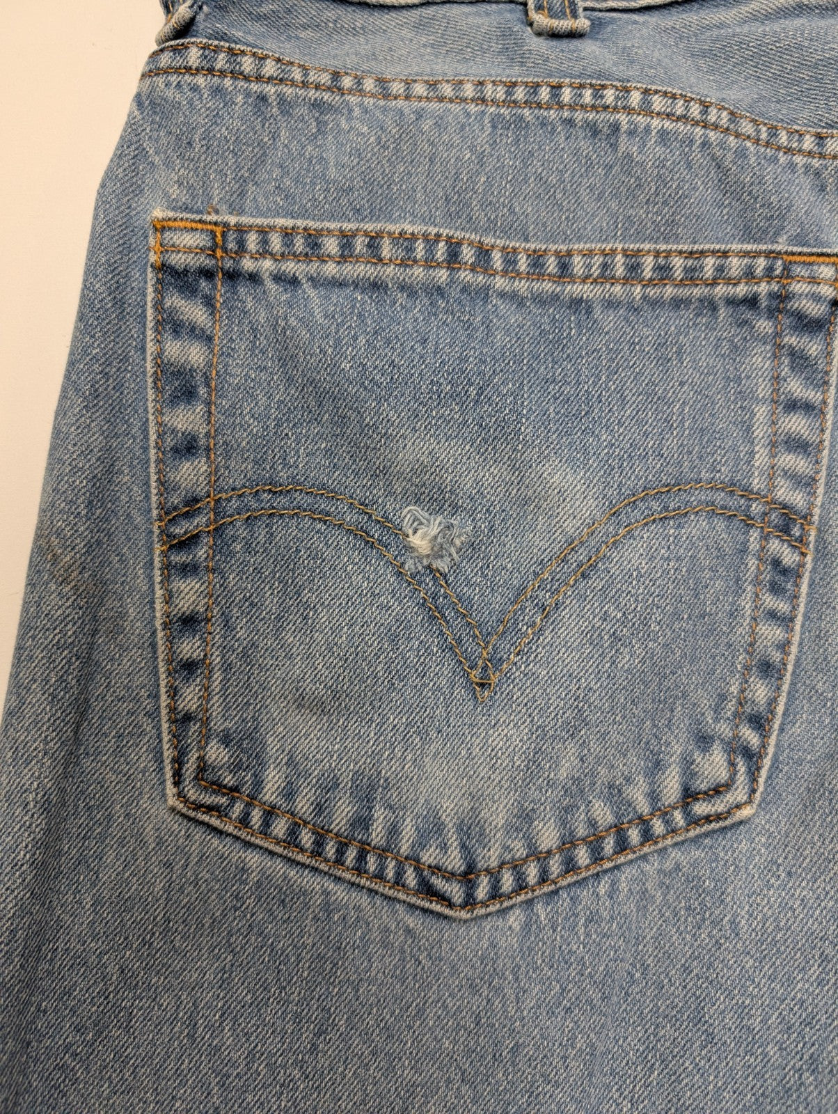 Jean Levi's 505 Regular Fit Vintage Homme W38 L30 Bleu Denim Classic Straight