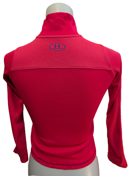 Haut Technique Under Armour HeatGear Rose Fluo Enfant XS