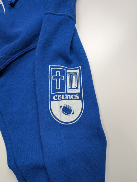 RUSSELL ATHLETIC Sweat à Capuche S Bleu CELTICS Football VINTAGE Hoodie US