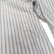 Chemise L.L. Bean blanche à rayures bleues et verte taille XXL #119e