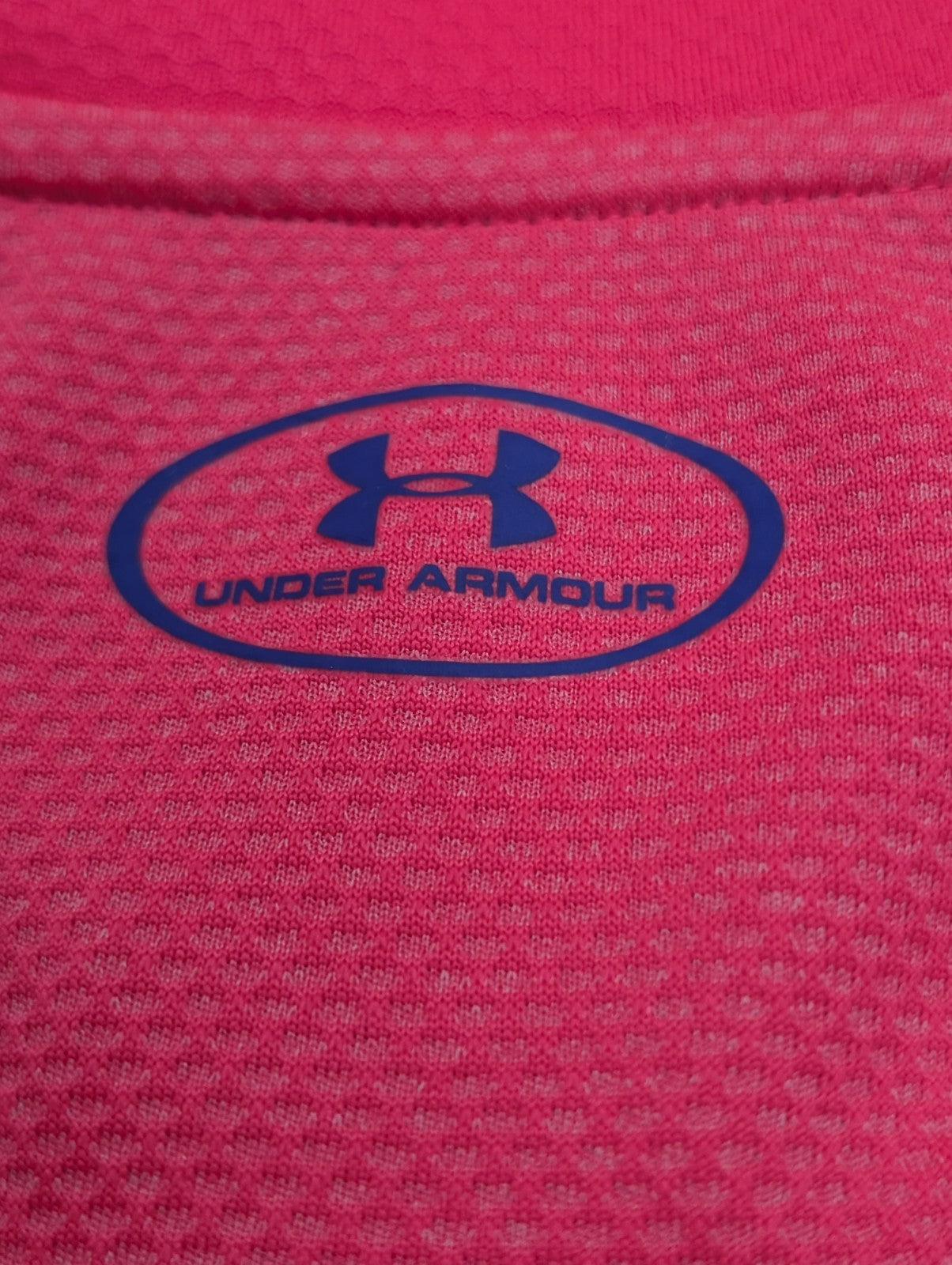 Haut Technique Under Armour HeatGear Rose Fluo Enfant XS