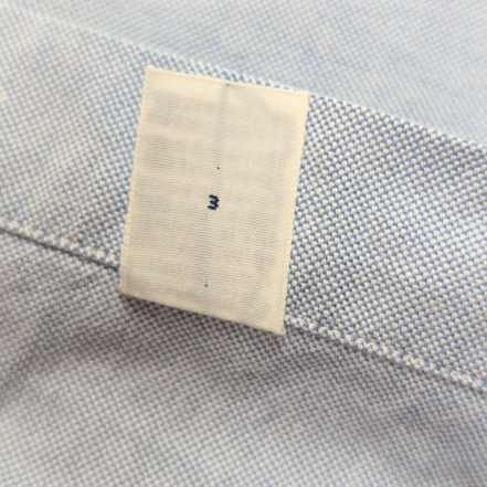 Chemise Ralph Lauren Blake M Bleu Clair Logo Marron Coton manches longues