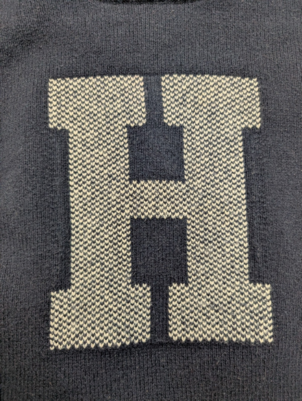 Pull Chaud Tommy Hilfiger Bleu Marine - Grand Logo - Taille S