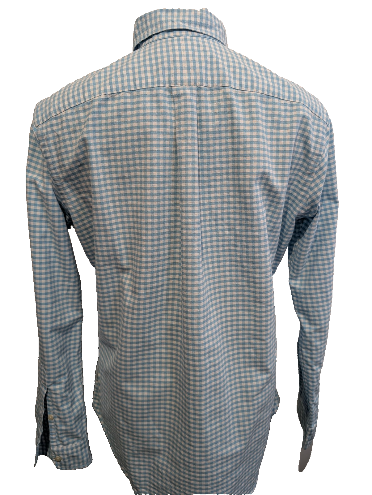 Chemise Ralph Lauren à Petits Carreaux Bleu et Blanc Taille M Classic Fit